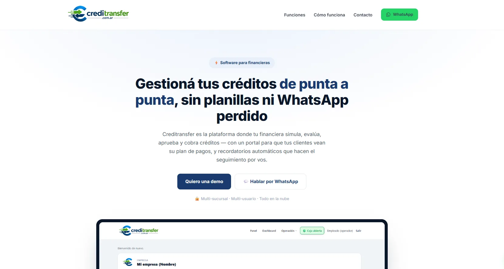Captura de Creditransfer